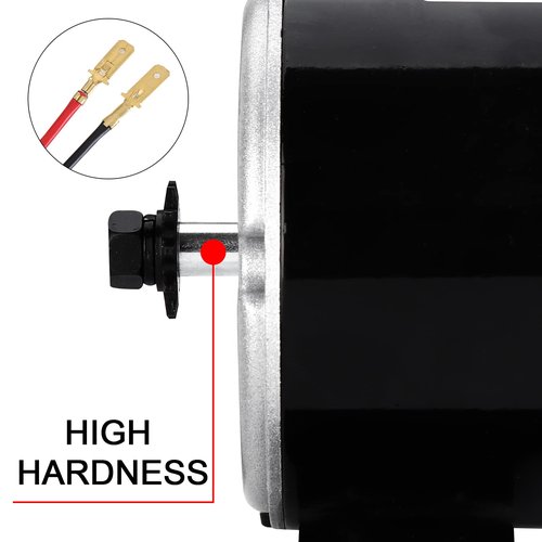 Vevitts Small Brushed Permanent Magnet Electric Motor for E Scooter Drive Speed Control 24V 350W 3000RPM