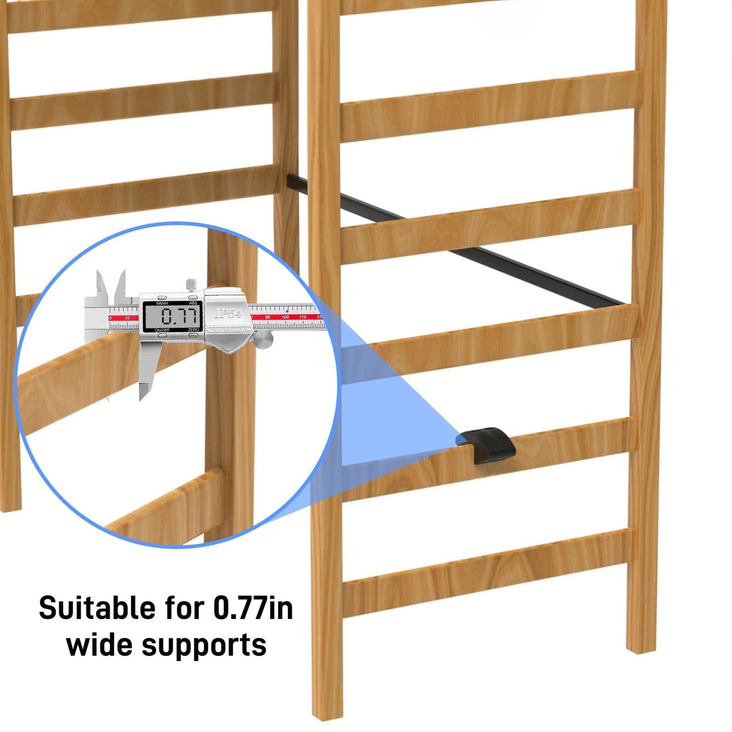 College Dorm Bed Ladder Foot Support for Dorm Bunk & Loft Beds, No Tools Needed, Adds Comfort & Safety, Fits Most College Dorm Bed Ladders