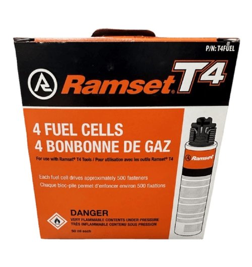 Ramset T4 Fuell Cell Cartridge for T4MAG, T4SS, T4-IF Tools T4FUEL (Box of 4)