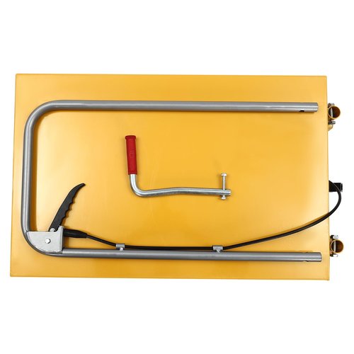 YIYIBYUS Hydraulic Lift Table Cart, 330lbs 45" Lifting Height with 4 Wheels and Non-Slip Pad, for Material Handling and Transportation