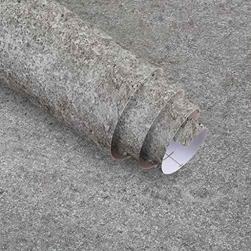 24"x79" Thick Grey Granite Countertop Contact Paper(Sample) Vinyl Wrap Matte Wallpaper Peel and Stick Easy to Install & Clean Renter Friendly Textured Paper for Kitchen Cabinets Countertop Refinishing