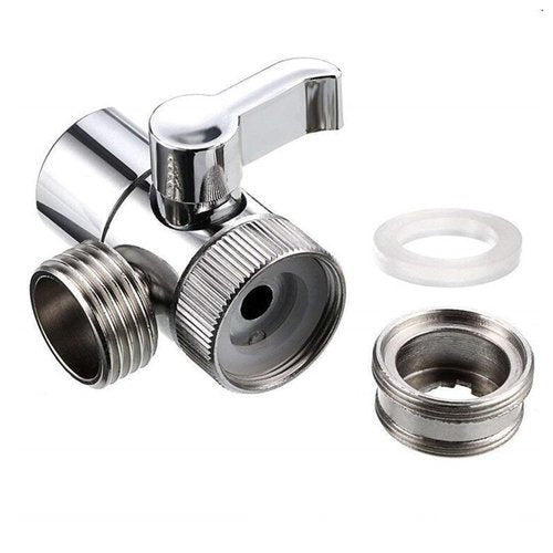 Upgrades Split Faucet Adapter With Double Function Two Way Tap Connector 360 Rotation Sprayings For Bathroom & Kitchen Use