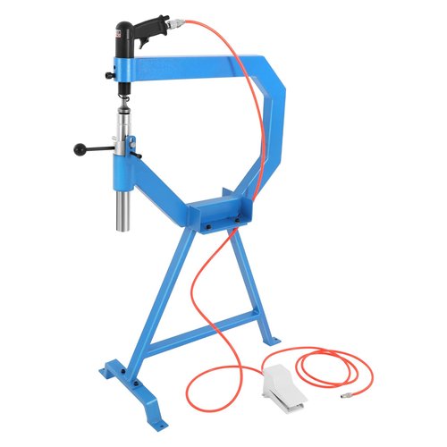 Pneumatic Planishing Hammer, Air Powered 875-1350RPM 1 "2 "3 "Anvil Size 4” Planishing Hammer Bending Machine Throat Sheet Metal Shaping Machine for Industrial Metal
