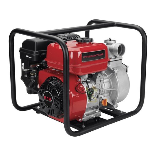 Portable Firefighting Water Pump Kit, 212cc Gasoline Engine, 2" Intake/Discharge w/ 1-1/2" Reducer