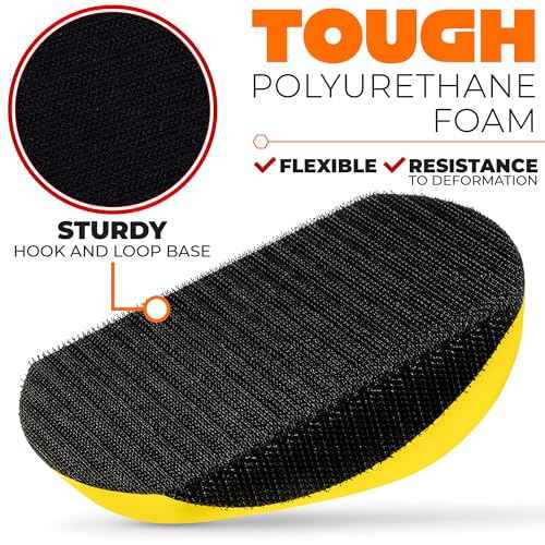 5 Inch Mouse Hand Sanding Block - Sanding Blocks for Wood Hand Sander Block for Wood Working Hook and Loop Sanding Block - 5" L x 3" W x 2" H Hand Sanding Pad Wood Sanding Block Hand Sanders for Wood