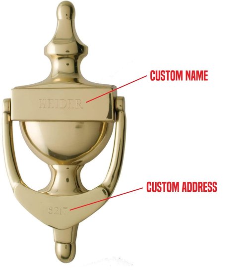 ExcelMark Door Knocker - Solid Brass Construction (Custom)