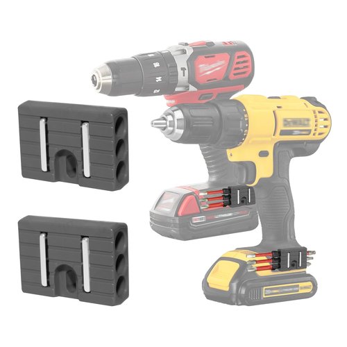 Naerza Magnetic Bit Holder,Drill Bit Holder with 6 Magnetic Holes- Easy Installation,High-Durability Compatible with Milwaukee DeWalt，Ridgid，Makita，Bosch, Ryobi, and major brands- 2Pcs