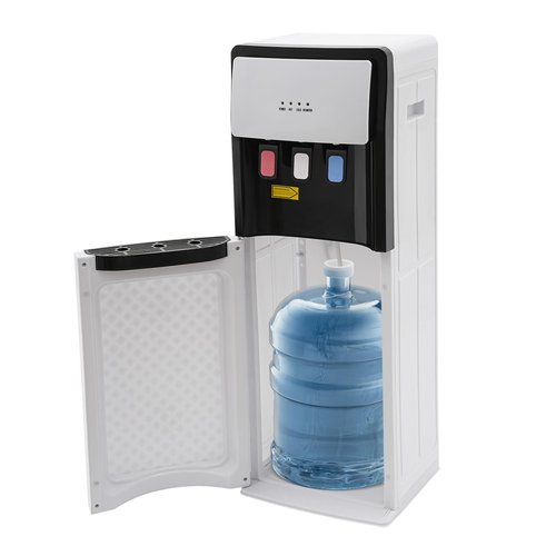 Bottom Loading Water Dispenser 5 Gallon, Hot & Cold Water Cooler 3 Temperature Settings Hot, Cold&Room, Standing Water Dispenser for Home, Office, Kitchens, Apartments, Living Rooms (White)