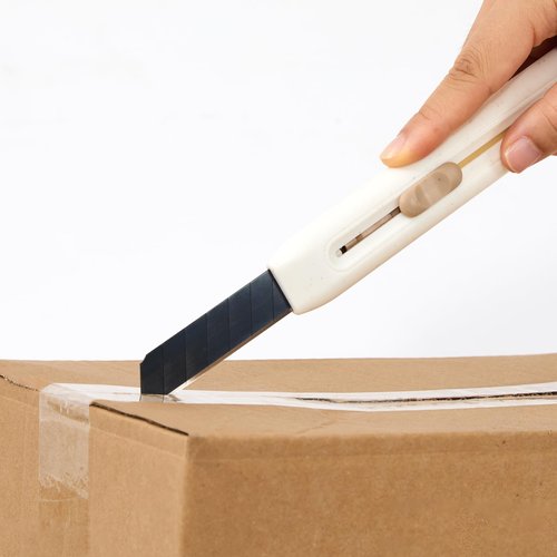 YTMEROK Long handled utility knife titanium-plated Letter Opener Slide Open for Cutting DIY Box Cutter Carton Portable box opener Cutter 2PCS