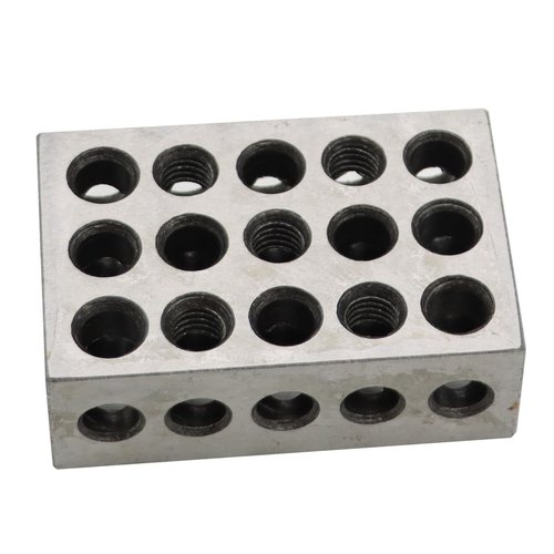 Jecoupoon 123 Blocks Matched Pair 23 Holes .0002 Precision Ground Machinist Set Up Blocks HRC 55-62 (1-2-3" Blocks 0.0001" Set)