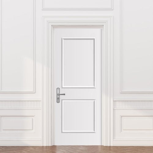 Colingmill 10 Pcs Peel and Stick Door Moulding Trim Kit Premade Wall Moulding Panels Flexible Self Adhesive 3D Wainscoting Panels for Mirror Window Frame Decor (Top 22"x36" and Bottom 22"x24")