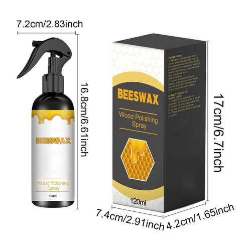 BOVVSKY Natural Beeswax Care Spray & Restorer, Natural Beeswax Spray Used to Care For Wood, Leather and Furniture Polish (1)