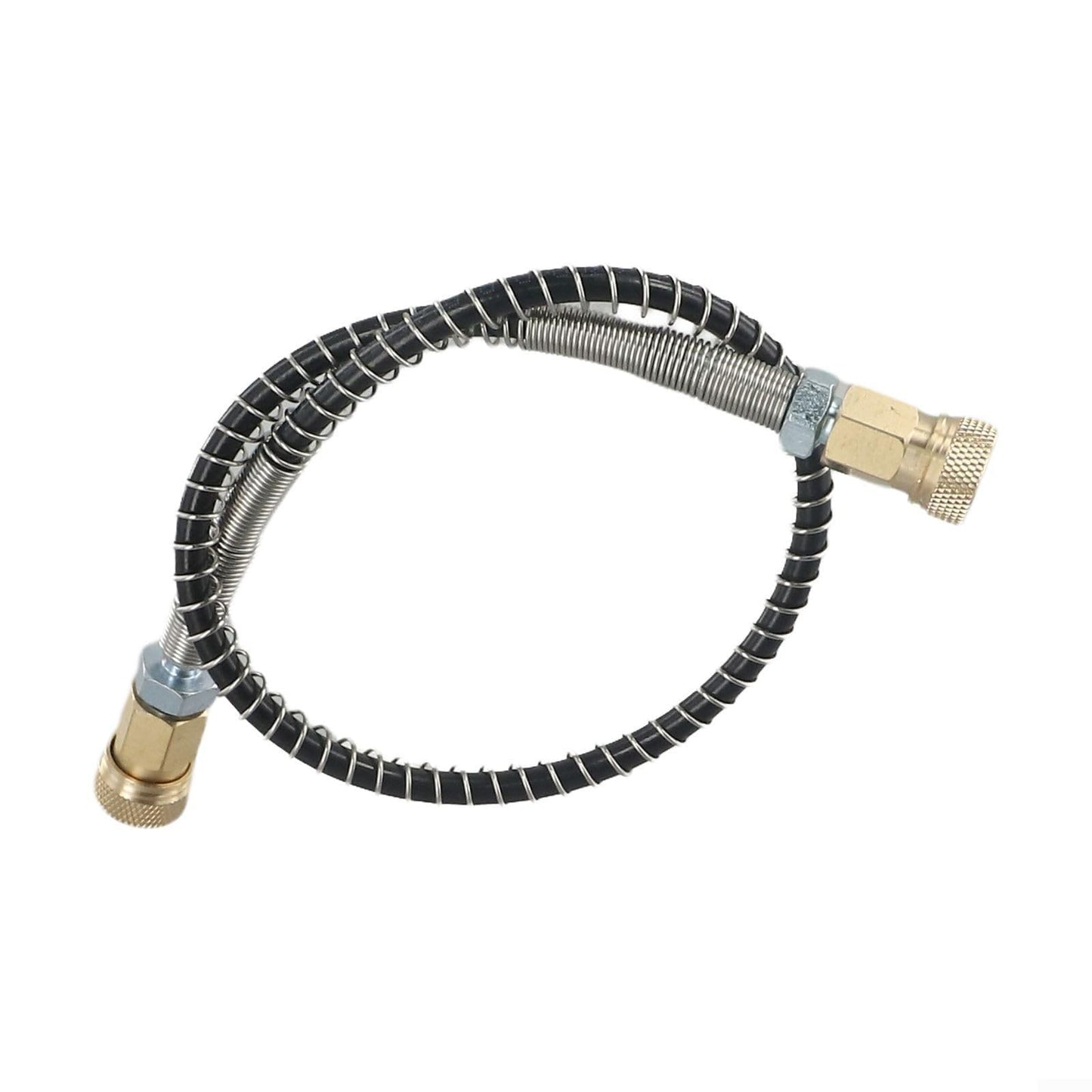 Air Supplement Pump High Pressure Hose With Stainless Steel Protector, Hose Accessories Replacement Part With Wrapped, 8MM, 64Mpa/9000PSI(3# Two female hose)