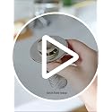 PixTok 2PCS Bathroom Sink Stopper Set with Strainer & Filter, Universal Drain Plug