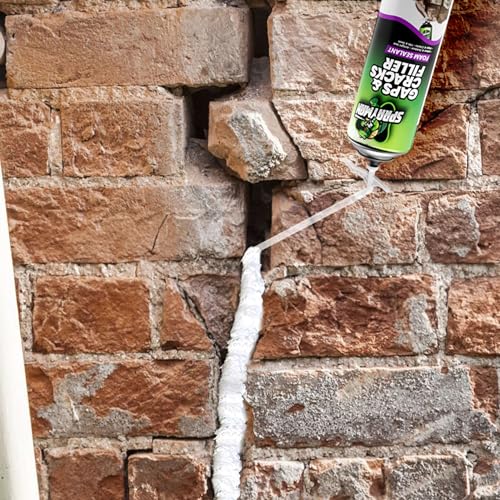 Sprayman 2 Pack Gaps and Cracks Foam Sealant - Waterproof Polyurethane Expanding Insulation for Doors & Windows, Paintable, 12oz