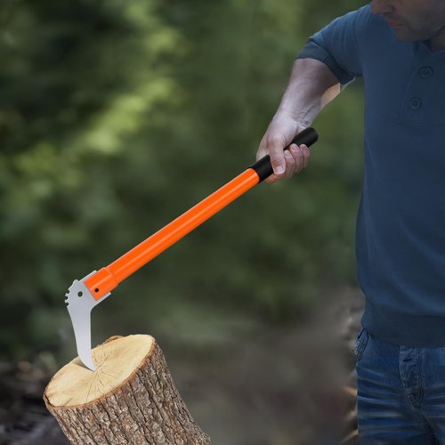 Meyoppm Hookaroon 28.3 Inch, Pickaroon Logging Tool with Anti-Slip Handle, Hookaroon Logging Tool for Rotating, Dragging, Stacking Logs