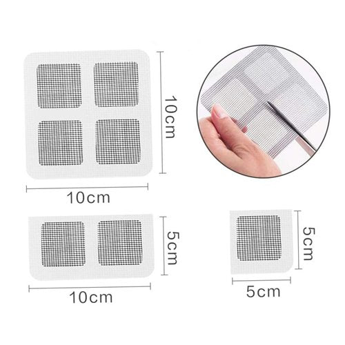 HOLIDYOYO 20Pcs Screen Patch Repair Kit Self Adhesive Window Screen Repair Tape for Fixing Rips Tears and Screens Doors Tents and Rvs and Reusable