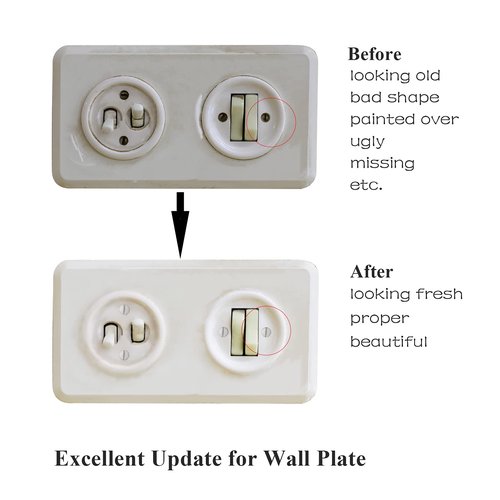 Taezn 40 Pieces Wall Plate Screws, 1.2 Inch Long Outlet Screws Perfect Replacement with Outlet Cover, Switch Plate and Light Plate Screws