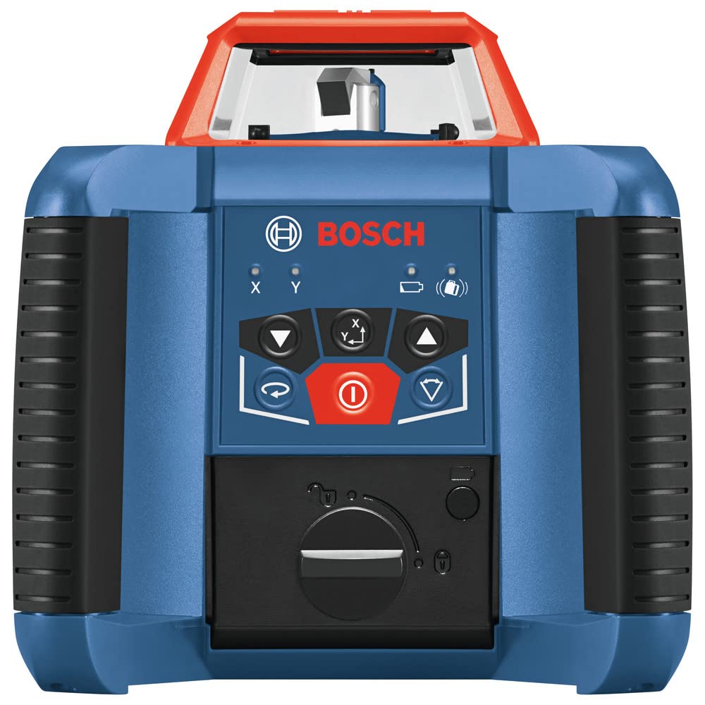 Bosch Revolve2000 Self-Leveling System with Disturbance Monitor Horizontal-Vertical Rotary Laser Kit with 2000 Feet Working Range (Renewed)