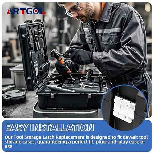 4Pcs Tool Storage Latch Replacement Part New for DEWALT DWST24075 DWST17814 DWST17807 DWST17808 DWST24070 DWST17806 DWST17804 DWST17889 DWST17805 DWST17820 TSTAK Tool Storage Organizer