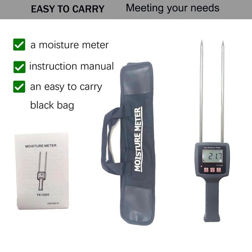 𝐔𝐩𝐠𝐫𝐚𝐝𝐞 TK100H Hay Moisture Tester Probe, Precision Hay Moisture Meter With Long Probe, Easy Measurement of Hay, Hay Moisture Meter, Preventing Spoilage And Mold, 5 Years Warranty