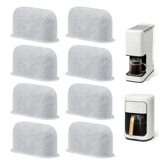8Pcs Replacement Coffee Filters Compatible with Drew Barrymore Coffee Maker, Coffee Filters for Beautiful Coffee Maker Charcoal Water Filters