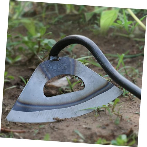 CIYODO Garden Hoe Hollow Weeding Tool for Gardening Full Manganese Tool Random Handle Style for Planting and Soil Loosening