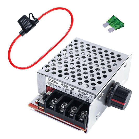 Hosyond PWM DC Motor Speed Controller DC 7-70V 30A 12V 24V 36V 48V with 30 Amp Fuse