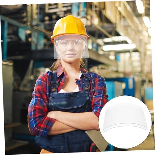 HEATSHAKING 3Pcs Sandblasting Hood Lens Replacement Organic Protective Lens for Grinding Hoods Scratch Resistant View Essential Safety Equipment for Industrial and Outdoor