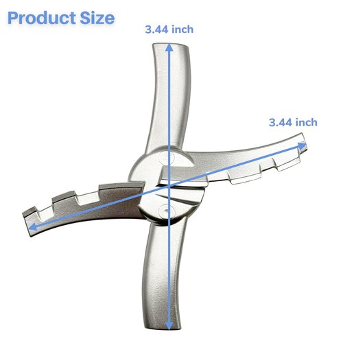 Replacement Paddle Blade Heavy Duty 726KKU300 Compatible with Ninja Creami Series CN201A CN205A CN301CO CN301CCO CN305A NC100 NC101 NC201 NC299AMZ NC300 NC300C NC301 NC301C Ice Cream Makers