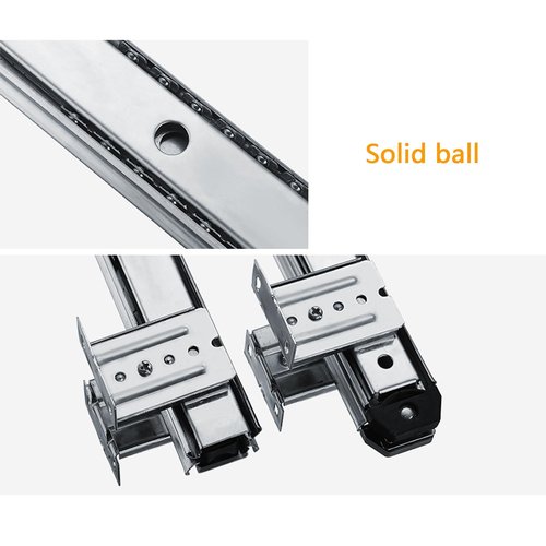 Ball Bearing Keyboard Slides Keyboard Drawer Slides Tray Accessories Quiet and No Noise, Very Sturdy and Easy to Install, Ball Bearing Slides(Black)