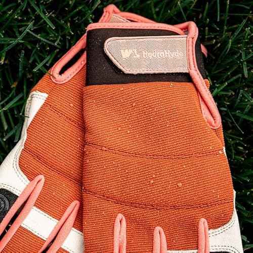 Wells Lamont Women's HydraHyde Leather Work Gloves 2 Pair Pack Medium Water Resistant Breathable Durable