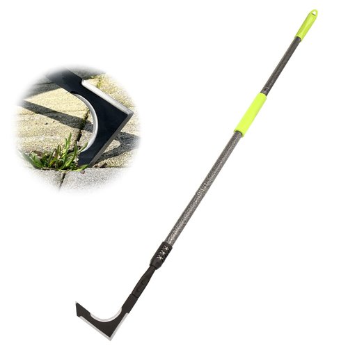 KLDOLLAR Crack Weeder, 48" Long Handle Crevice Weeding Tool with Soft Foam Grip, Stainless Steel Weed Puller Tool Weeder Tool, Efficient Weed Remover Tool for Sidewalk, Paver, Narrow and Wall Gaps