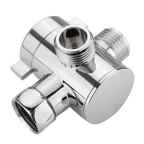 HapGlan 3-Way T-adapter Diverter Adapter Adjustable Shower for Head Arm Mounted Diverter Adapter Bathroom Hardware Accessory