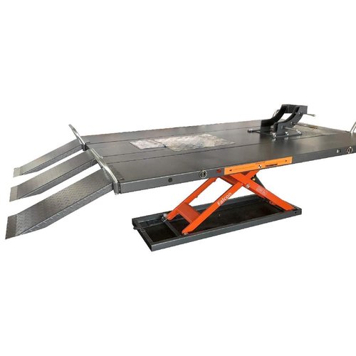 APlusLift Falcon MT2200X ATV UTV 2200LB Electric Hydraulic 61" Wide Lift Table with Side Extensions / 2 Year Warranty