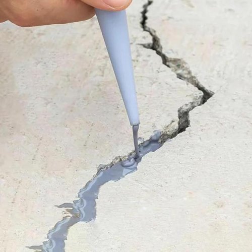 Heavy-Duty Concrete Crack Repair Adhesive, 2025 Upgrade Concrete Sealer Outdoor Waterproof, Quick-Drying Grouting Adhesive, for Home Repairs, Construction Projects (Grey,200g)