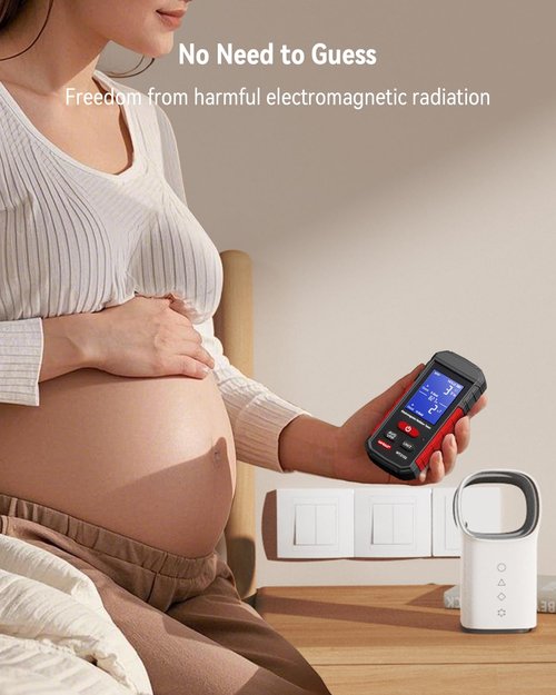 Wintact EMF Meter, EMF Radiation Meter, Digital Electromagnetic Field Radiation Detector, Rechargeable for Home EMF Frequency Inspections, Office, Outdoor and Ghost Hunting