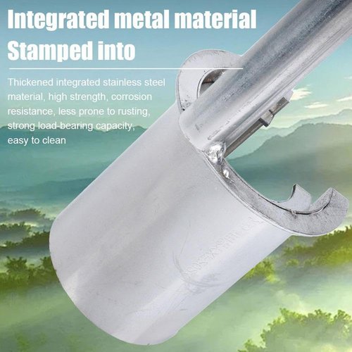 Garden Barrel Transplanter, 2025 Upgrade Plant and Fruit Tree Seedling Transplanter, Stainless Bulb Planter with Long Handle and Serrated Base Garden Tool for Transplanting, Planting