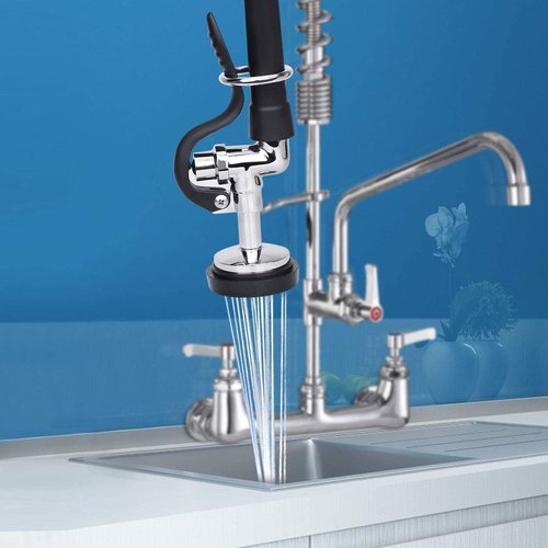KWODE Pre-rinse Spray Valve Repair Kit for All Commercial Sink Sprayer Spray Face Bumper and Screw Repair Part Black
