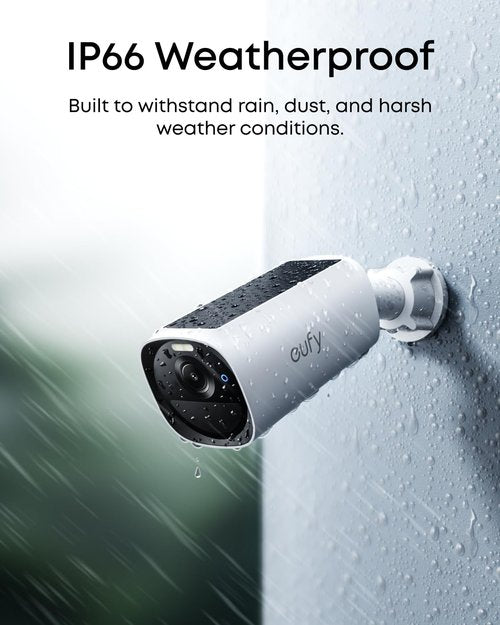 eufy Security eufyCam E40 Add-On Camera, Outdoor Wireless Solar Security Camera, 2K with Integrated Solar Panel, MaxColor Night Vision, Face Recognition AI, Expandable Local Storage, No Monthly Fee