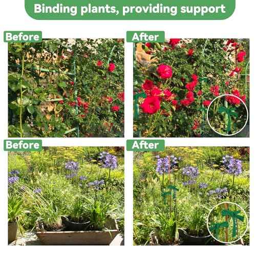 MAQIHAN 2 Pack Garden String - Plant Ties, Garden Twine, Gardening Tape, Tree Support, Stretchy Trap for Trees,Flowers,Green Soft Ties for All Plants All Gardeners(35M/Roll,115FT)