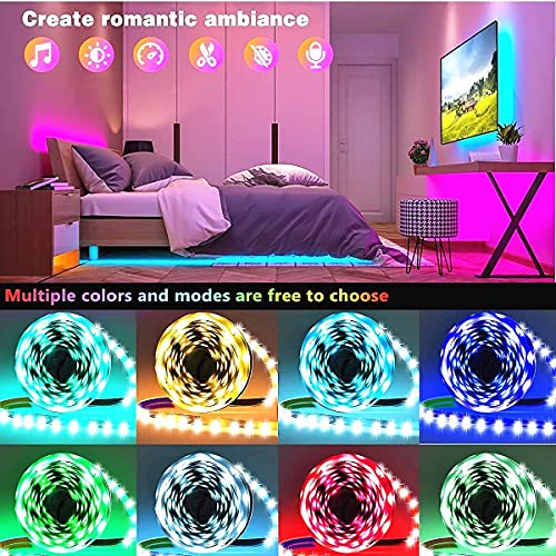 Tenmiro RGB 100FT Led Strip Lights for Bedroom Music Sync & App Control