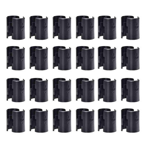 Korty Wire Shelf Clips,36 Pairs 72 Pack,Wire Shelving Shelf Lock Clips for 1 Inch Inch Diameter Post Shelving Sleeves,Plastic Shelving Split Sleeves