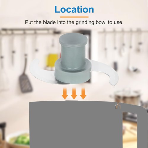 27055 Replacement S Blade Compatible with robot coupe R101, R2, R2N, R2B, R2U Commercial Food Processor, S Smooth Blade Assembly