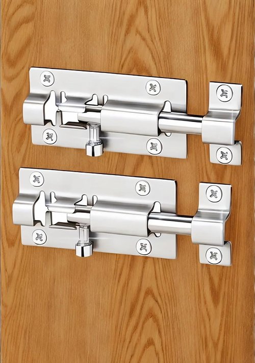 2 Pack Barrel Bolt Latch, 3 Inches Stainless Steel Slide Latch Lock, Premium Door Bolt Lock for Door, Cabinets, Windows