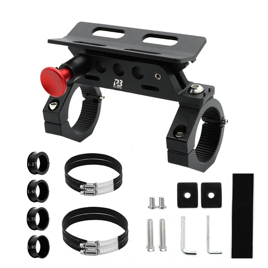 PLUSBEAM CNC Aluminum UTV Fire Extinguisher Mount Kit, Adjustable Roll Bar Fire Extinguisher Bracket Quick Release Compatible with UTV Polaris RZR SXS Ranger ATV Fit on 1.5"/1.65"/1.75"/1.85"/2"