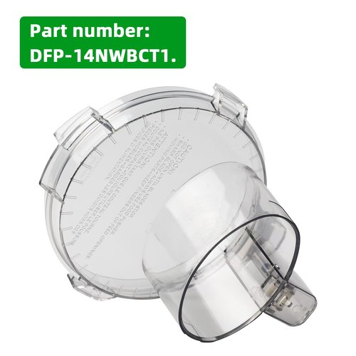 4 Locking Knob DFP-14NWBCT1 Food Processor Replacement Bowl Lid, Compatible with Cuisinart Food Processor DLC-005AGTXT1 Bowl, Suitable for Model DFP-14