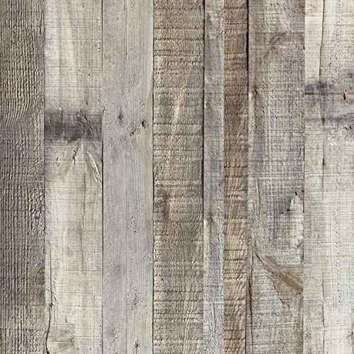 Vintage Wood Wallpaper Rustic Wood Wallpaper Stick and Peel Self Adhesive Distressed Wood Look Wallpaper Vinyl Shelf Home Wood Panel Wall Paper Covering Film 17.3"¡¿ 120"