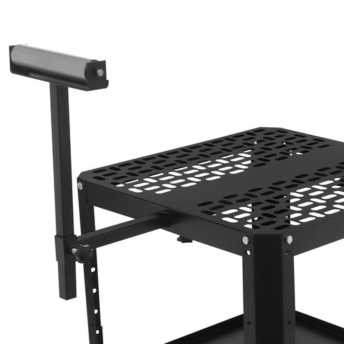 Rolling Planer Stand - 550 Lbs Load Capacity Tool Stand with Wheels, Height Adjustable Planer Table with 4 Stable Casters & Storage Space - For Most Planers, Saws, Bench-Top Machines, Power Tools