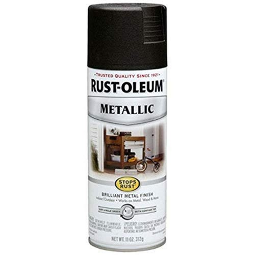 Rust-Oleum 248636 Stops Rust Metallic Spray Paint, 11 oz, Oil Rubbed Bronze